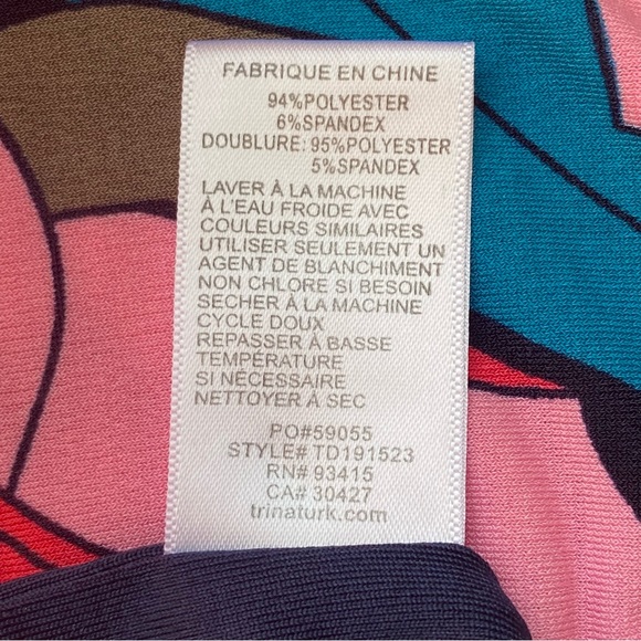 Trina Turk Tropical Print Halter Style Dress Size XS - Picture 8 of 8